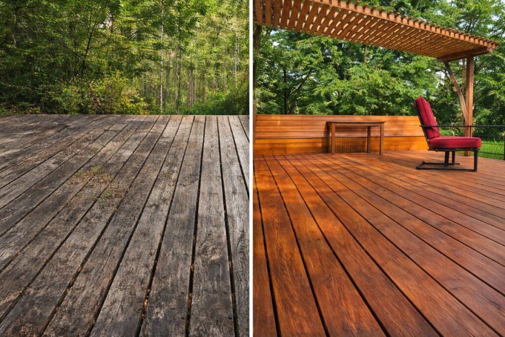 Deck before   After by Metrovation