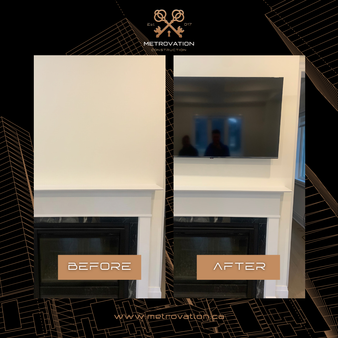 Before and after master ensuite bathroom renovation by Metrovation in the GTA